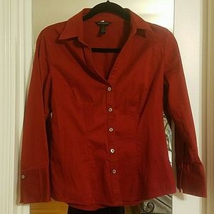 Banana republic red shirt size s